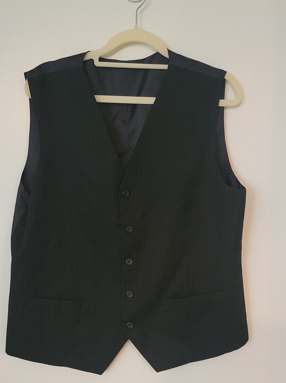 Classic Women’s Black Pinstripe Vest